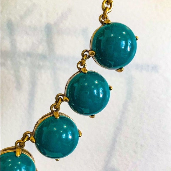 J. Crew Teal Bubble Necklace! - Picture 3 of 4